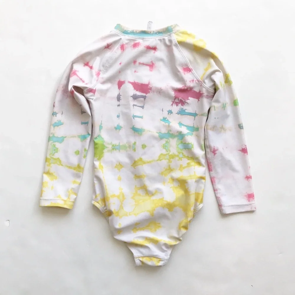 Old Navy tie dye rash guard swimsuit VGUC XS(5T)